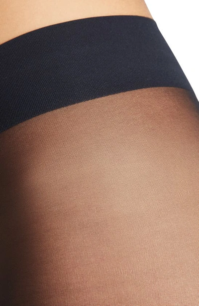 Falke Invisible Deluxe Control Top Tights In Marine