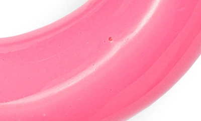 Shop Shymi Large Enamel Tube Hoop Earrings In Pink