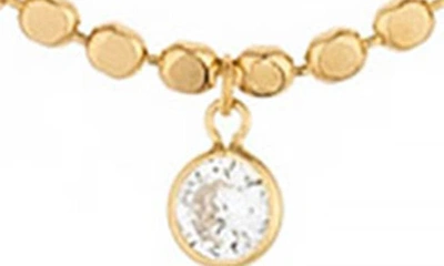 Shop Ettika Set Of 2 Cubic Zirconia Charm & Imitation Pearl Necklaces In Gold
