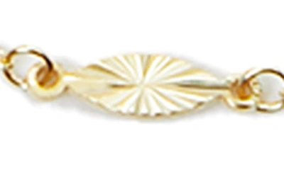 Argento Vivo Diamond Cut Station Bracelet In Gold
