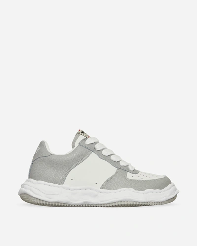 Shop Miharayasuhiro Wayne Og Sole Embossed Leather Low Sneakers In Grey