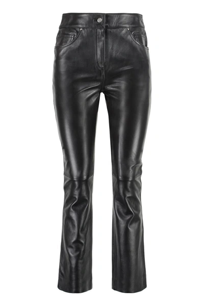 Shop Stand Studio Avery Leather Pants In Black
