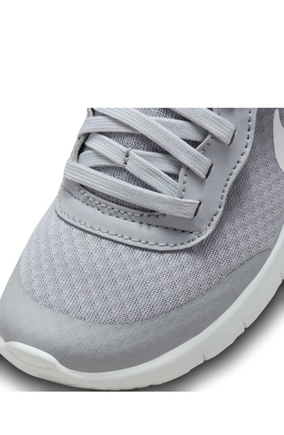 Shop Nike Kids' Tanjun Ez Sneaker In Wolf Grey/ White/ White
