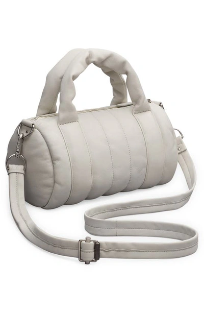 Rag & Bone Cloud Mini Quilted Leather Duffle In Cream