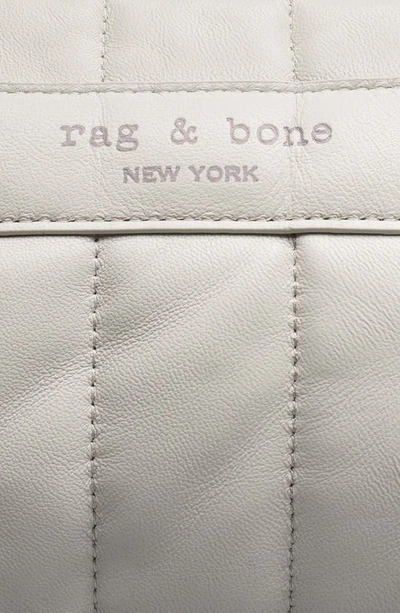 Rag & Bone Cloud Mini Quilted Leather Duffle In Cream