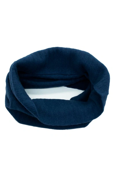 Portolano Cashmere Hood Scarf In Classic Navy