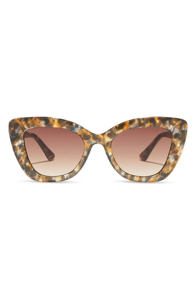 Shop Diff 52mm Melody Sunglasses In Dunmor Tortoise