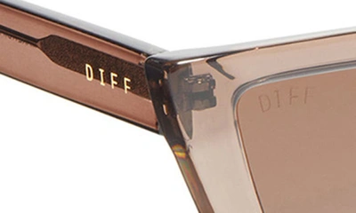 Diff Winona Square Sunglasses In Milky Tan