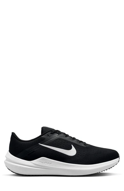 Shop Nike Air Winflo 10 Running Shoe In Black/ White/ Black