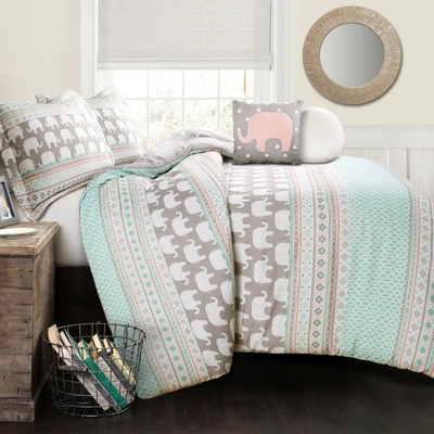 Shop Lush Decor Elephant Stripe Comforter Set