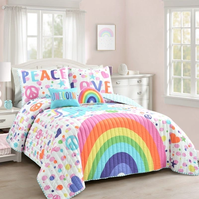 Shop Lush Decor Unicorn Rainbow Quilt Set