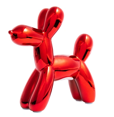 Shop Interior Illusion Plus Interior Illusions Plus Red Mini Ceramic Dog Piggy Bank - 7.5" Tall