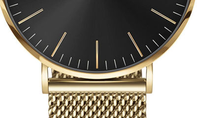 Shop Daniel Wellington Classic Evergold Mesh Strap Watch, 40mm In Gold