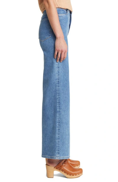 Frame Le Palazzo Belted High-rise Wide-leg Jeans In Melody