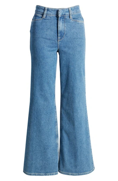 Frame Le Palazzo Belted High-rise Wide-leg Jeans In Melody