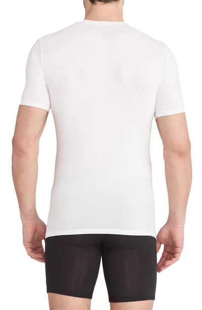 Shop Tommy John 2-pack Second Skin Stay Tucked High V-neck Undershirt In White