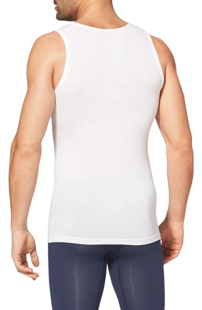 Shop Tommy John 2-pack Second Skin Slim Fit Tanks In White Double