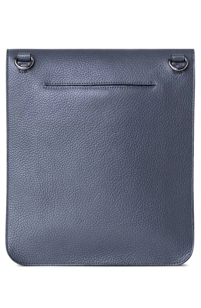 Shop Akris Medium Anouk Leather Messenger Bag In Graphite