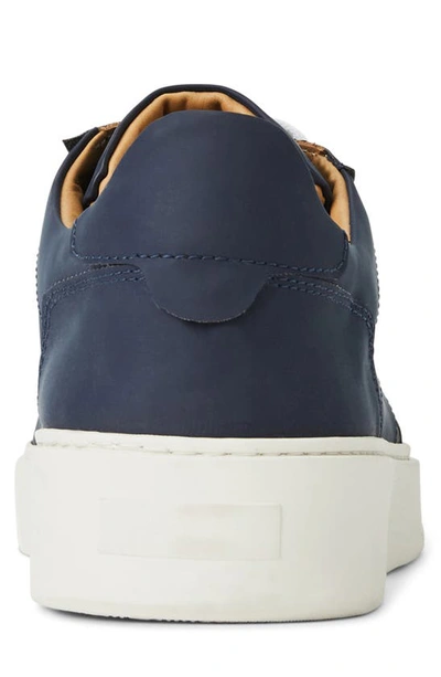 Shop Bruno Magli Dezi Leather Sneaker In Navy