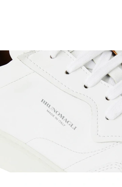 Shop Bruno Magli Dezi Leather Sneaker In White