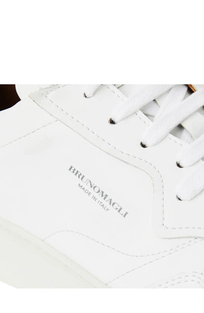 Bruno Magli Dezi Leather Sneaker In White