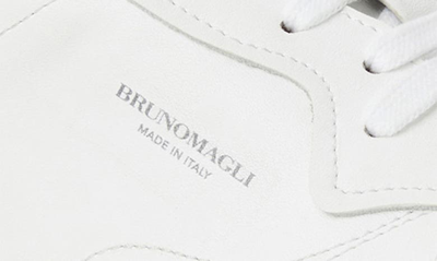 Shop Bruno Magli Dezi Leather Sneaker In White