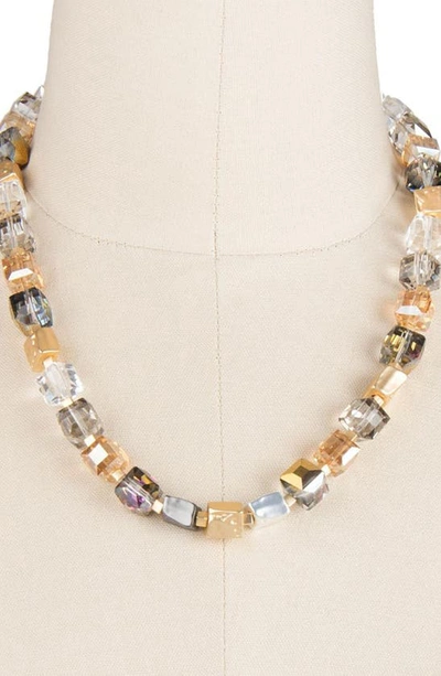 Saachi Faceted Beaded & Stone Necklace In Gold
