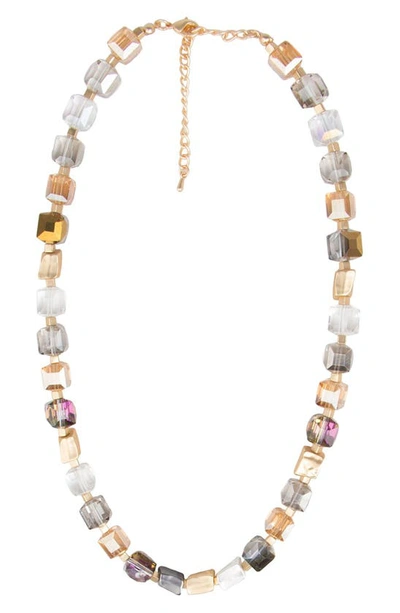 Saachi Faceted Beaded & Stone Necklace In Gold