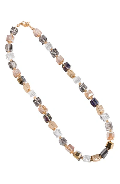 Saachi Faceted Beaded & Stone Necklace In Gold