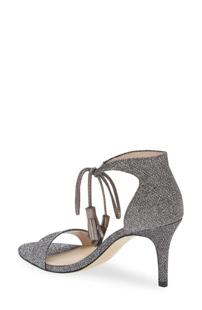 Pelle Moda Roz Tassle Sandal In Pewter