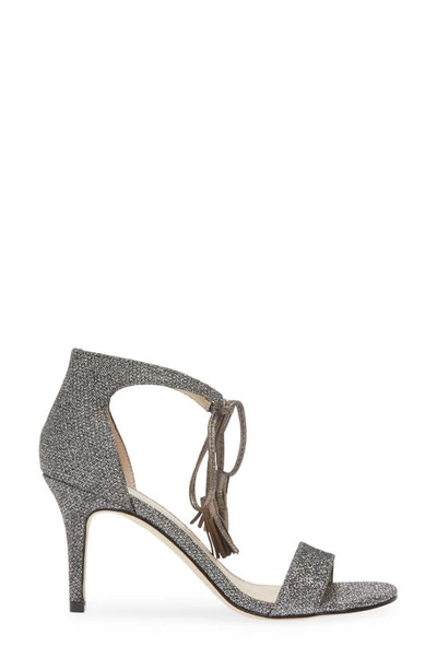 Shop Pelle Moda Roz Tassle Sandal In Pewter