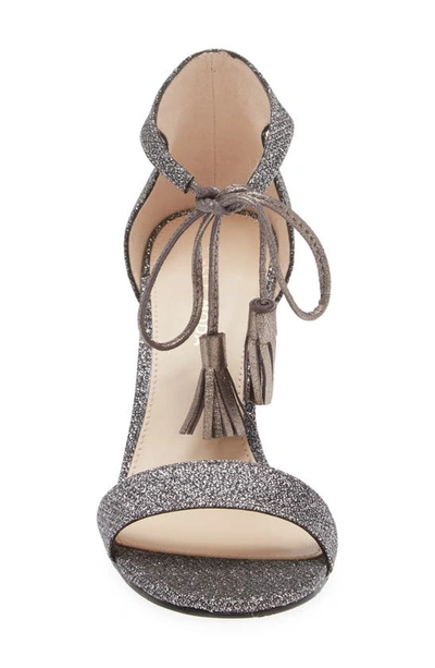 Shop Pelle Moda Roz Tassle Sandal In Pewter