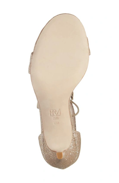Pelle Moda Roz Tassle Sandal In Platinum Gold