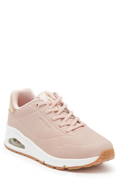 Shop Skechers Uno-shimmer Away Sneaker In Pink
