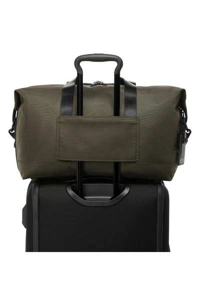 Shop Tumi Double Expansion Satchel In Olive Night