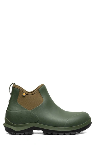 Bogs Sauvie Waterproof Chelsea Boot In Dark Green