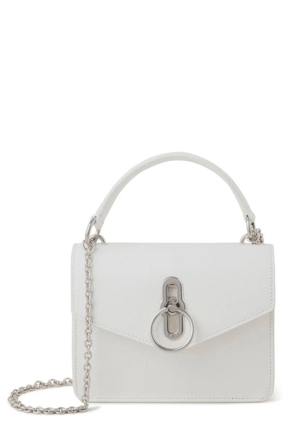Shop Mulberry Small Amberley Leather Crossbody Bag In White