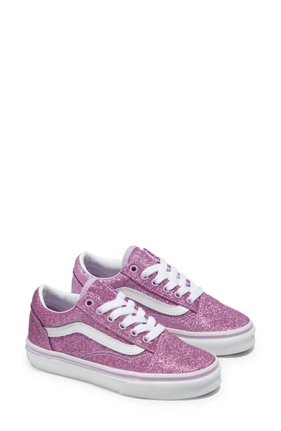 Vans old skool glitter enfant lilac enfants