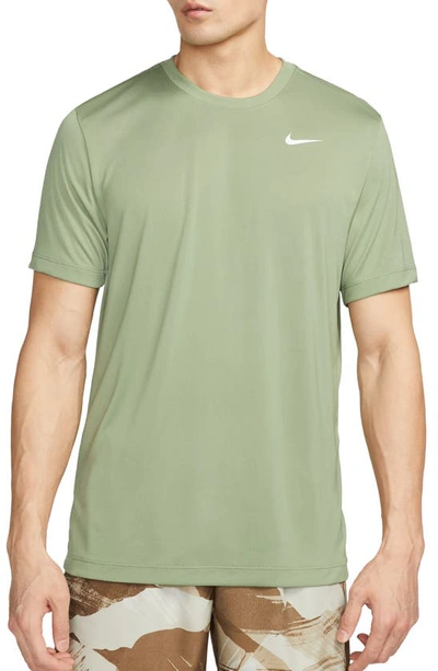 Shop Nike Dri-fit Legend T-shirt In Oil Green/ White