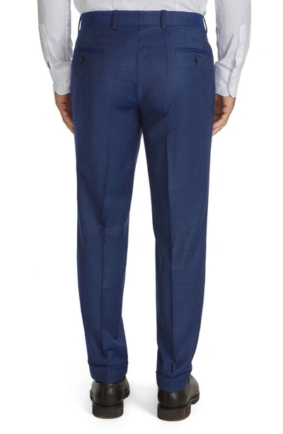 Shop Jack Victor Espirit Mixy Stretch Wool Suit In Mid Blue