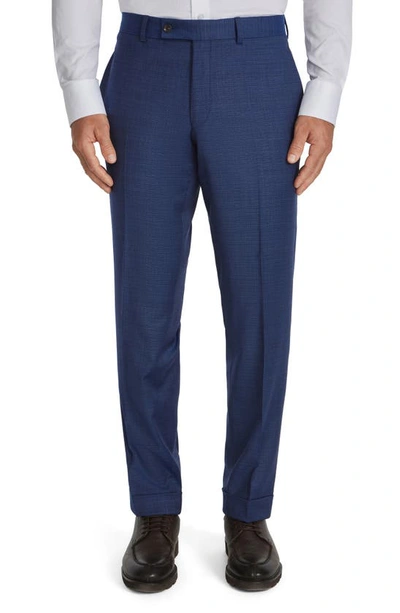Shop Jack Victor Espirit Mixy Stretch Wool Suit In Mid Blue
