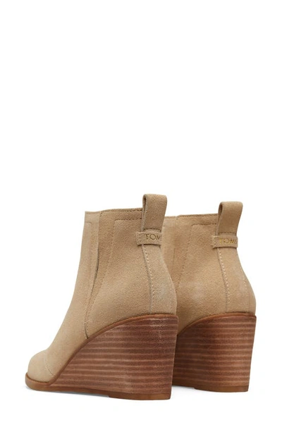 Toms Clare Wedge Bootie In Natuarl