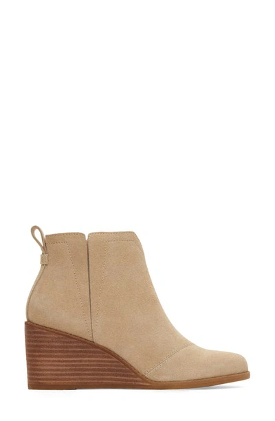 Shop Toms Clare Wedge Bootie In Natuarl