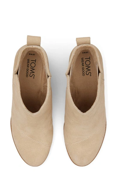 Shop Toms Clare Wedge Bootie In Natuarl