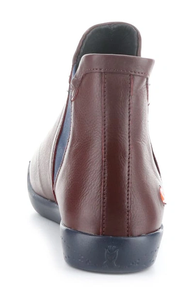 Shop Softinos By Fly London Itzi Chelsea Boot In Dk Red/ Navy Smooth Leather