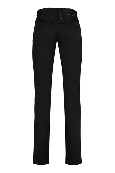 Shop Maison Margiela Memory-of 5-pocket Straight-leg Jeans In Black