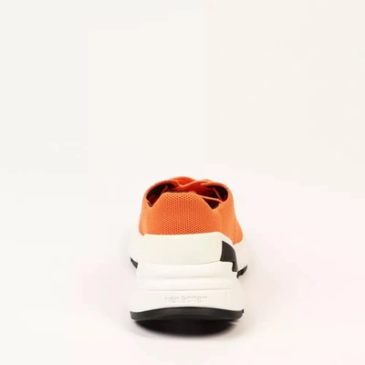 Shop Neil Barrett Orange Upper Men's Sneaker