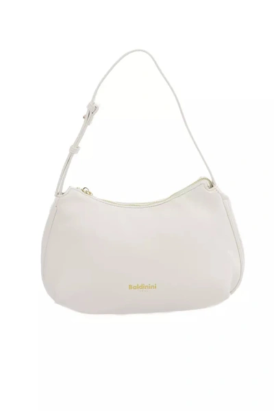 Shop Baldinini Trend Polyurethane Shoulder Women's Bag In White
