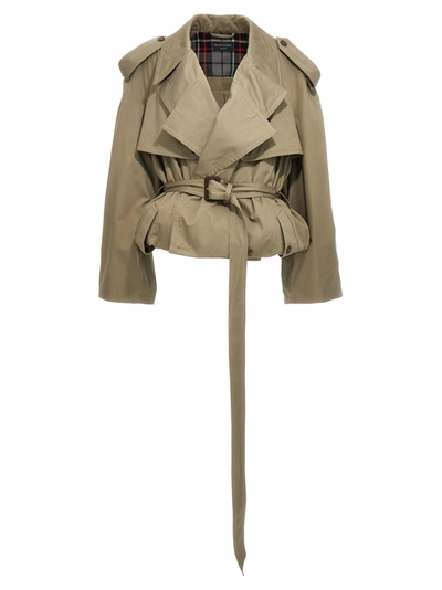 Shop Balenciaga Folded Coats, Trench Coats Beige