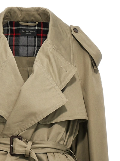 Shop Balenciaga Folded Coats, Trench Coats Beige